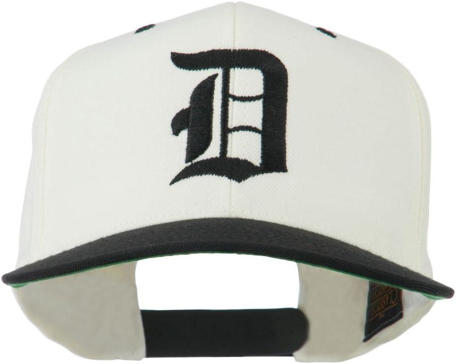 e4Hats.com Large Old English D Embroidered Cap (One Size, Natural Black)