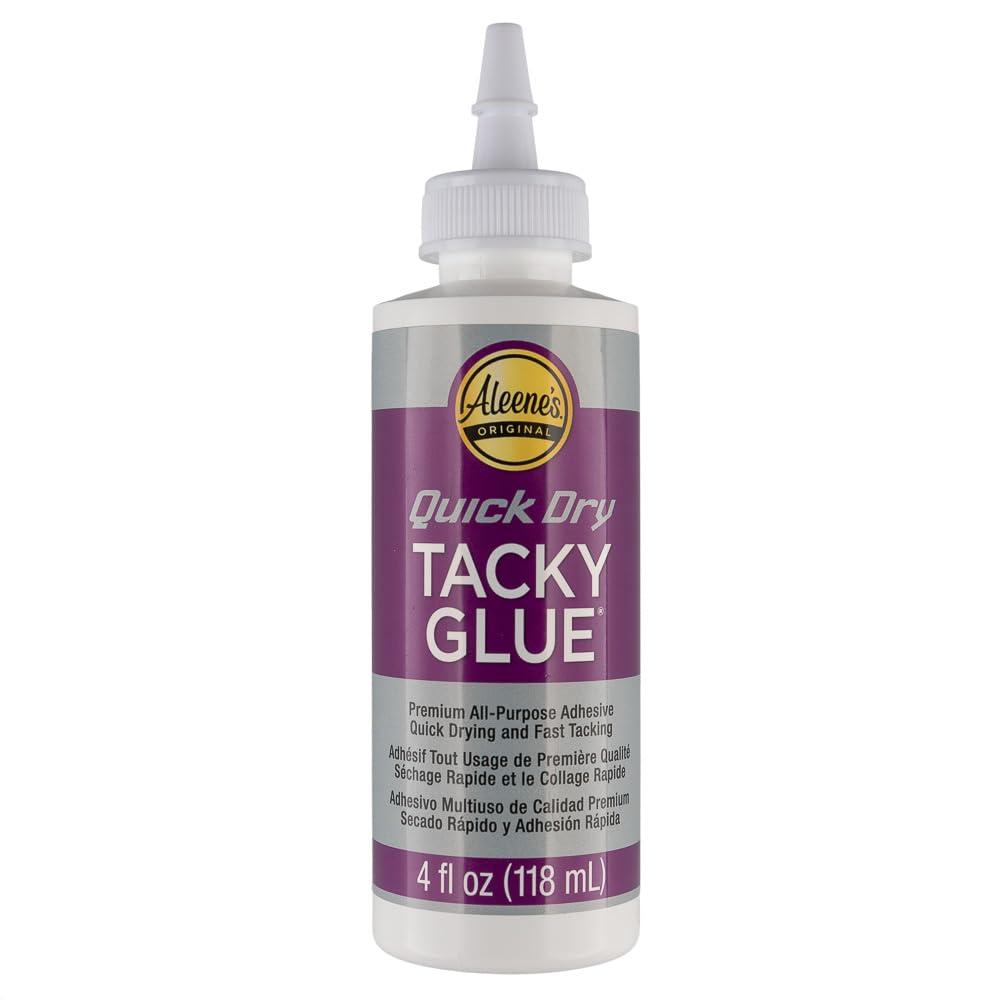 All-Purpose Tacky Glue  Premium Adhesive for Crafts, Jewelry, and Household Repairs  Quick Dry 4 Oz. (1 Bottle)