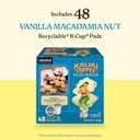 Kauai Coffee K-Cup Pods for Keurig Brewers  Arabica Coffee, 10% Hawaiian  Medium Roast, Vanilla Beans with Toasted Macabamia Nuts  Vanilla Macadamia Nut, 1 Pack of 48 Single Serve K-Cups