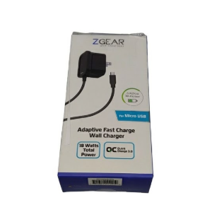 ZGEAR Adaptive Fast Charge Wall Charger For Micro USB