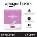 Amazon Basics Incontinence Pads for Women Long, Bladder Control, Postpartum, Maximum Absorbency, Unscented, 39 Count