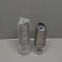 Electric Salt and Pepper Grinder set of 2, Automatic Salt and Pepper Mill Grinder, Adjustable Roughness, Battery Powered with Blue LED Light, Stainless Steel with One Hand Operation (Sliver)