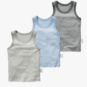 POBIDOBY Toddler Boys' 3 Pack Tank Tops 100% Cotton Sleeveless Undershirts 6