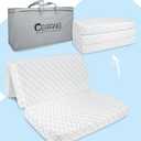 Pack and Play Mattress,38x26 Trifold Pack N Play Mattresses with Breathable High Density Soft&Foam Memory Foam,Baby Mattress for Pack and Play with Removable Cover,Travel Bag