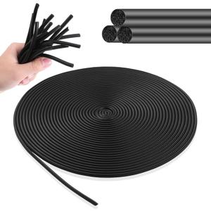Foam Backer Rod for Gaps 1/4 Inch x 100 FT Rubber Foam Caulk Saver Concrete Expansion Joint Filler for Gaps and Joints, Gray