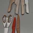 Astercook Knife Set, 13 Pieces Kitchen Knives Set with Healthy Anti-Rust Coating, Dishwasher Safe, Stainless Steel Chef Knife Sets with 6 Blade Guards, Perfect Holiday Gifts for Kitchen (Large, Cream)