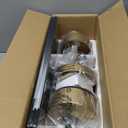 Ceiling Fans with LED Lights, 52 Inch 5-Blade Ceiling Fan Remote Control, Industrial Ceiling Fan with Reversible DC Motor, Downrod Mount LED Ceiling Light Chandelier for Bedroom (Gold & Black)