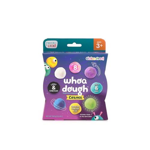 Whoa Dough Air Dry Clay Cosmic Colors – 8 Vibrant Sensory Dough Colors, Stretchable, Squishy & Creative Craft Clay for Kids
