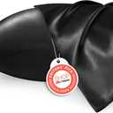 Bedsure Satin Pillowcase for Hair and Skin Queen - Black Silky Pillowcase 2 Pack with Envelope Closure, Similar to Silk Pillow Cases, Gifts for Women Men, 20x30 Inches, 2 Pcs