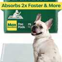 Earth Rated Max Absorbency Puppy Pee Pads for Dogs Absorbs 2X Faster & 2X More, Leak-Proof, Odor Control Potty Training, Unscented, Large, 22 x 23, 75 Count