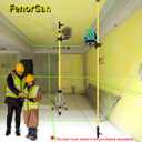 Laser Level Pole with Tripod, 13.8 Ft./4.2M Telescoping Pole&3.9 foot/1.2M retractable tripod,With 5/8&1/4 interface screws (6.25 inches/2.36 inches) thread for Rotary and Line Lasers