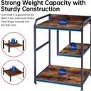 Fannova Large Printer Stand with PC Tower Shelf for Home Office Storage