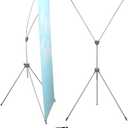 YDisplay X Banner Stand Adjustable Fit Banner Size from 23"X63" to 32"X78" Portable Oxford Bag for Trade Show Exhibition Market,2 Pack