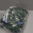 Pre-Lit 6FT Christmas Garland with Blue Flower LED Lights Pine Cones Berry Clusters Pine Needles Decorated Xmas Garland Decoration for Front Door Fireplace Table Centerpiece Home Holiday Supplies