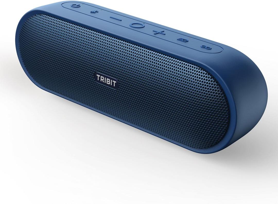 Tribit Portable Bluetooth Speaker XSound Plus 2, Wireless Speaker 30W with XBass, IPX7 Waterproof, 24-Hour Playtime, Stereo Sound, Built-in Mic, Bluetooth 5.3 for Party, Car, Travel (Blue)