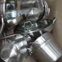 Calphalon 3-Ply Stainless Steel Cookware Set 13 Piece Includes Frying Pans, Pots and Pans Set, Induction, Metal Utensil Safe, Oven Safe 500F,PFOA Free, Silver