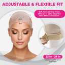 Max Lace Wig Caps For Women Non Slip Lace Front - Breathable Adjustable Wig Grip Cap For Glueless Wigs Securely in Place, Wig Reusable HD Lace Cap with Headband, One Size Fits Most (White)