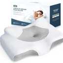 Osteo Cervical Pillow for Neck Pain Relief, Hollow Design Odorless Memory Foam Pillows with Cooling Case, Adjustable Orthopedic Bed Pillow for Sleeping, Support for Side Back Sleepers