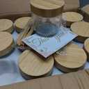TBWIND 12 Pack 10oz Glass Jars with Bamboo Lids, Spoons, Airtight Overnight Oats Containers, Salad & Yogurt Storage, Mason Jars for Snacks, Spices, Meal Prep Reusable
