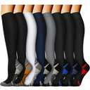 ACTINPUT Compression Socks for Women and Men,Knee High Support Socks for Nurses,Running,Travel S/M