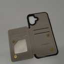 Vinich for iPhone 16 Plus Wallet Case with Card Holder, RFID Blocking Credit Slots Kickstand Shockproof Phone Cover Fit for iPhone 16 Plus 6.7" Gray