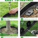 Landscape Edging 98FT,Garden Edging Borders Black [Extra Tall 4IN High] with 150pcs Plastic Stakes, Lawn Edging Flexible DIY Fence for Landscaping,Flower Bed,Grass,Gravel,Tree Surrounding
