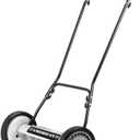 American Lawn Mower Company 1815-18 18-Inch 5-Blade Push Reel Lawn Mower, 18-Inch, 5-Blade, Black