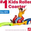 Step2 Up & Down Roller Coaster Kids Ride On Toy, Push Car, Indoor/Outdoor Playset, Made of Durable Plastic, Max Weight 50 lbs., For Toddlers 2-5 Years Old, Multicolor
