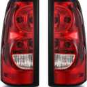 AUTOSAVER88 Tail Lights Assembly Compatible with 2003-2006 Chevy Silverado 1500 2500 1500HD 2500HD / 04-06 Silverado 3500/2007 Silverado with Classic Body Style, Replacement OE Taillights (Red Lens-Pair)
