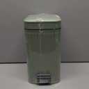 Feisco Small Trash Can with Lid,Small Bathroom Trash Can with Foot Pedal and Press Type Lid,Slim Step-On Trash Bin Wastebasket Garbage Can for Kitchen,Bathroom Office, Bedroom (Green, 1.8 Gallon)