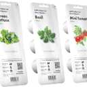 Click & Grow Indoor Herb Garden Kit with Grow Light | Easier Than Hydroponics Growing System | Smart Garden for Home Kitchen Windowsill | Vegetable & Herb Garden Starter Kit with 9 Plant pods, White