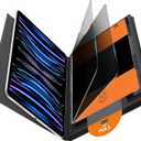 OMOTON 2 Pack Privacy Screen Protector for iPad Pro 11 Inch 2022/2021/2020/2018 iPad Air 5th 4th Generation Air 5/4 10.9 Inch 2022/2020, Anti-Spy Tempered Glass with Installation Tray, Case Friendly (Black)