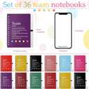 36 Set Team Gifts for Employee Appreciation Gifts for Coworkers Inspirational Notebook with Sticky Notes Motivational Journals Notepads for Staff Valentines(Colorful)