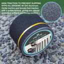 LifeGrip Anti Slip Traction Tape with Reflective Stripe, 4 Inch x 30 Foot, Best Grip Tape Grit Non Slip, Outdoor Non Skid Treads, High Traction Friction Abrasive Adhesive for Stairs Step, Black