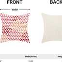 CXMEIFLY Hot Pink Polka Dot Pillow Covers 18x18 Inch Set of 2 Red Coral Outdoor Decor Throw Pillows for Couch Modern Boho Watercolor Aesthetic Decorative Cushion Cases for Home Sofa Bed Decorations