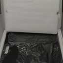 Tempered Glass Cutting Board Set, Large 12x16 Glass Cutting Board for Kitchen with 4 Non-Slip Feet, Heat & Shatter Resistant, Dishwasher Safe, Includes Bonus Sponge & Cloth,Perfect Kitchen Gift-Black