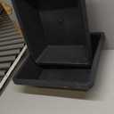 Succulent Flower Pots with Drainage Holes for Garden and Indoor Use, 23cm Medium Rectangular Nursery Pots for Seedlings and Planting, 2 Packs