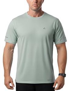GearGlacier Ultra Soft Bamboo Viscose T-Shirts Coolmax Cooling Lightweight Workout Mositure Wicking Casual Crew Neck Tee(Sage, 3X-Large)