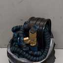 Kotto 75 ft Flexible Garden Hose, Water Hose for Outside with 10 Spray Nozzles, Brass Connector, Leak-Proof, Blue