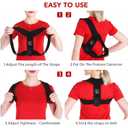 Schiara Posture Corrector for both Men and Women, Comfortable Upper and Back Brace, Adjustable Back Straightener Support for Back, Shoulder and Neck