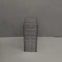 Acrylic Makeup Organizer with 19 Drawers, 4 Pack Clear Storage Drawers, Bathroom Makeup Organizer for Palettes, Cosmetic, and Beauty Supplies, Ideal for Vanity, Cabinet, Desk Organization