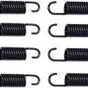 2-1/4 inch (Pack of 8) Overall Length Furniture Springs Replacement Part for Recliner Sofa Couch Bed, Black (11 Turns)