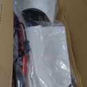 Rollator Walkers for Seniors with Seat, Lightweight Ultra-Compact Travel Rolling Walker, 350lbs Capacity, Heavy-Duty Extra-Wide Seat, Easy Folding, Height Adjustable for Tall Over 6ft, 8" Big Wheels (Red)