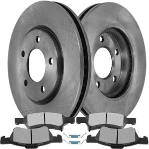 SCITOO Front 11.06" Brake Pads and Rotors Kits Fit For Chrysler Town & Country 2001-2007,For Dodge Caravan 2001-2007,For Dodge Grand Caravan 2001-2007
