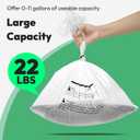 Waste Bags, Compatible with Litter Robot 4/5/3, 150 Pack Liners for Self Cleaning Litter Box, 9-11 Gallon Capacity, Pre-Separated, Transparent, Replacement Cat Litter Bags