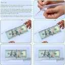 2Pcs Dollar Bill Frame Display Acrylic Dollar Bill Holder for Collectors Currency Frame Display Case Double-Sided Transparent Ticket Banknotes Stamp Photo Protector(Transparent-2)