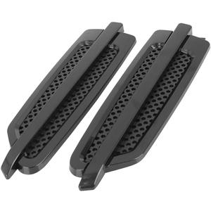 X AUTOHAUX 2pcs Air Flow Intake Cover Vent Decorative Bonnet Vent Hood Cover Black for Car