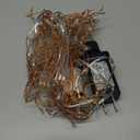 Minetom Fairy Lights Plug in, 10Feet 200 Led Cluster Lights Waterproof Starry String Lights for Ceiling Bedroom Wreath Window Wedding Christmas Tree Decoration, Warm White