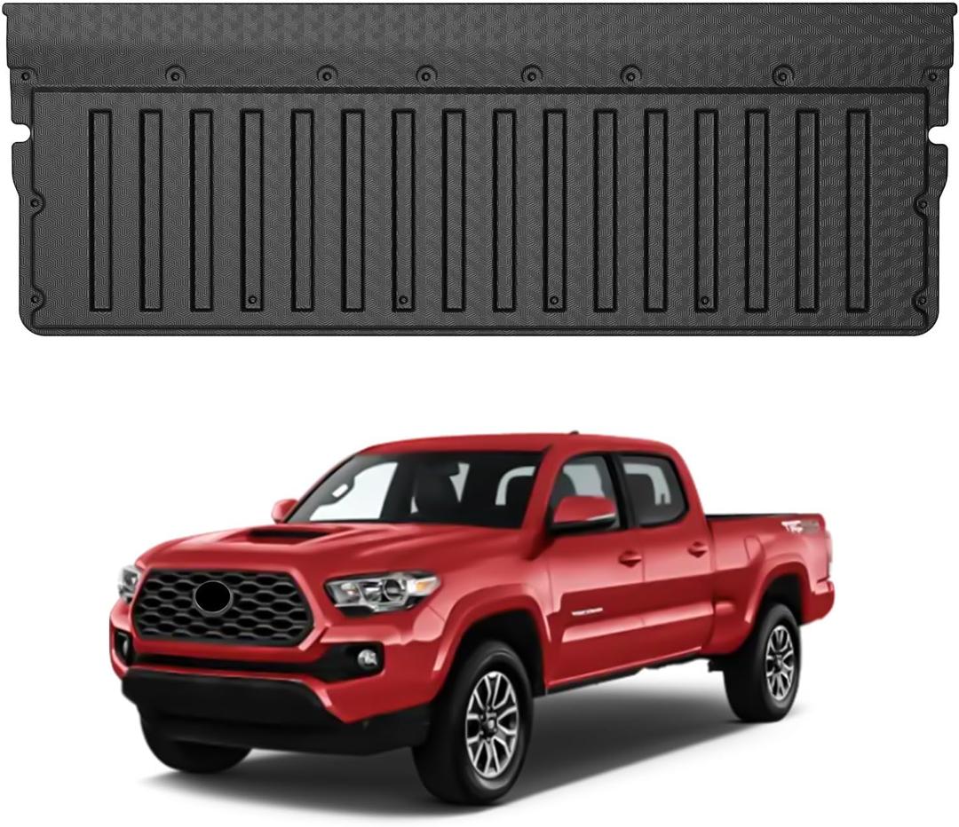 Mixsuper Tailgate Mat Toyota Tacoma 2016-2023 Custom Fit Truck Bed Tailgate Mat Protector All Weather Heavy Duty Anti-Slip Tailgate Cover Accessories