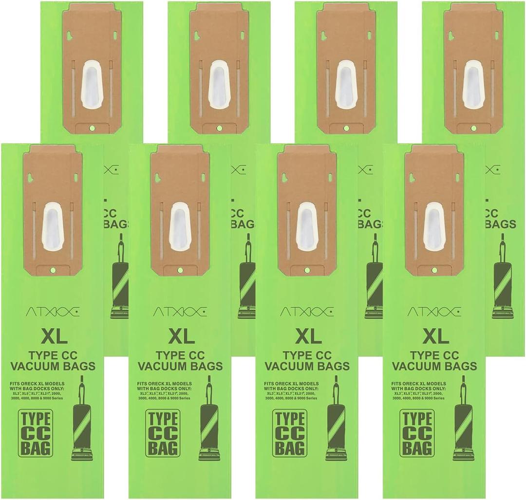 8 Pack Vacuum Cleaner Bags Fit for Oreck Type CC Vacuum Bags,Fit All Oreck XL Upright Vacuum